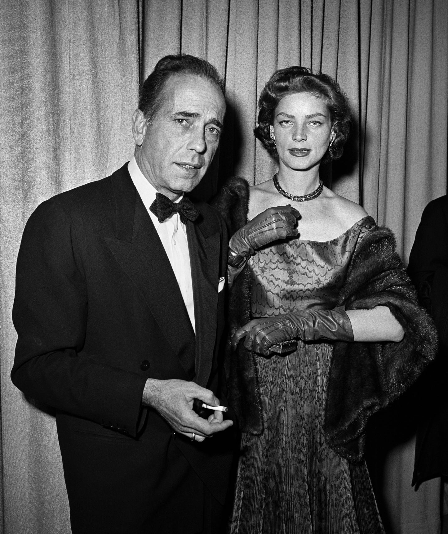 Lauren Bacall and Humphrey Bogart at the Oscars