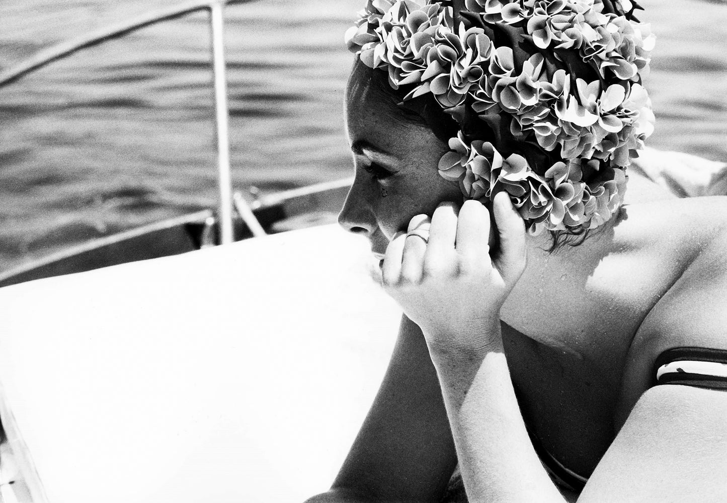 Elizabeth Taylor in Swim Cap