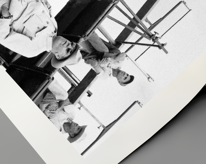 Elizabeth Taylor, Rock Hudson, and George Stevens on the Set of Giant