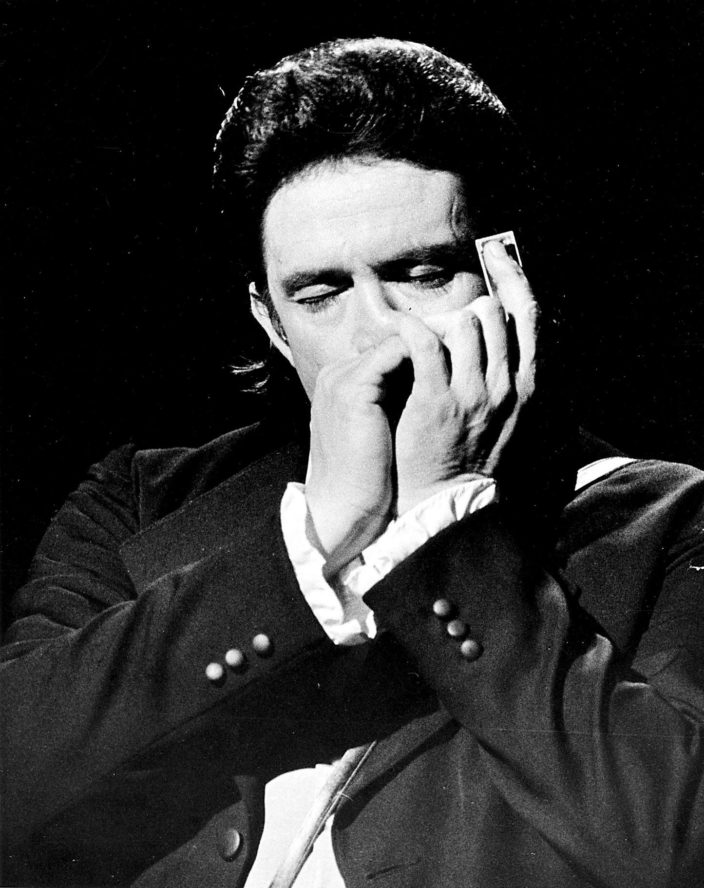 Johnny Cash Playing Harmonica