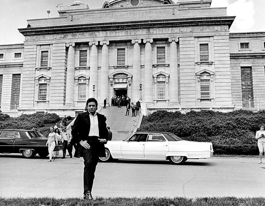 Johnny Cash Outside Penitentiary