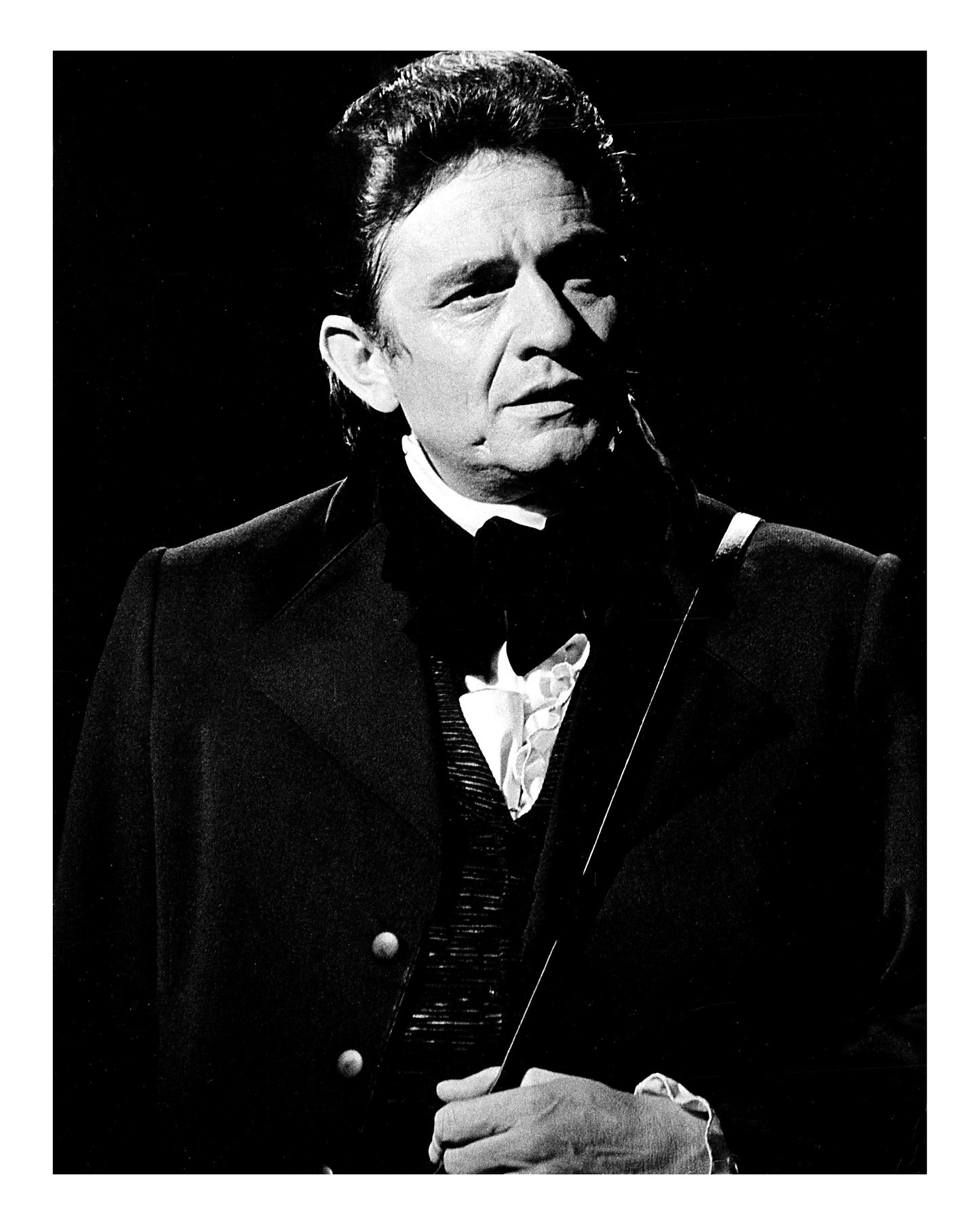 Johnny Cash spielt Mundharmonika