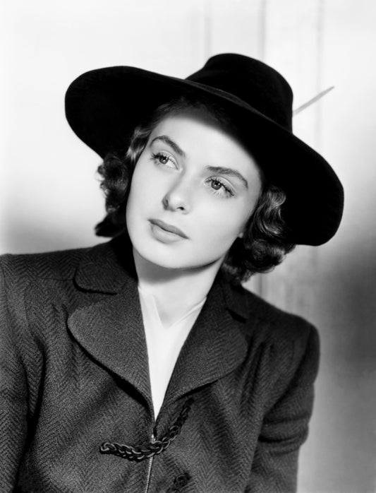Ingrid Bergman Posed in Hat