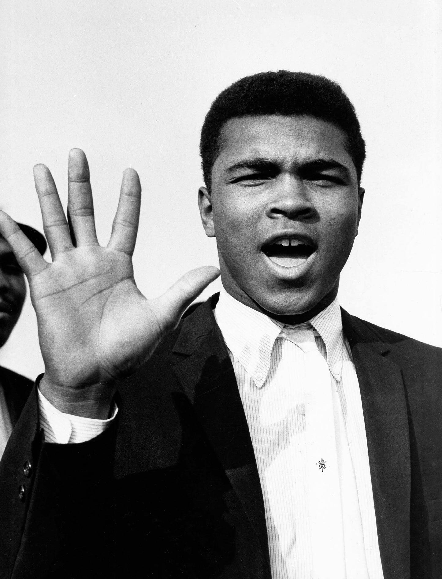 Muhammad Ali à l'aéroport de Londres