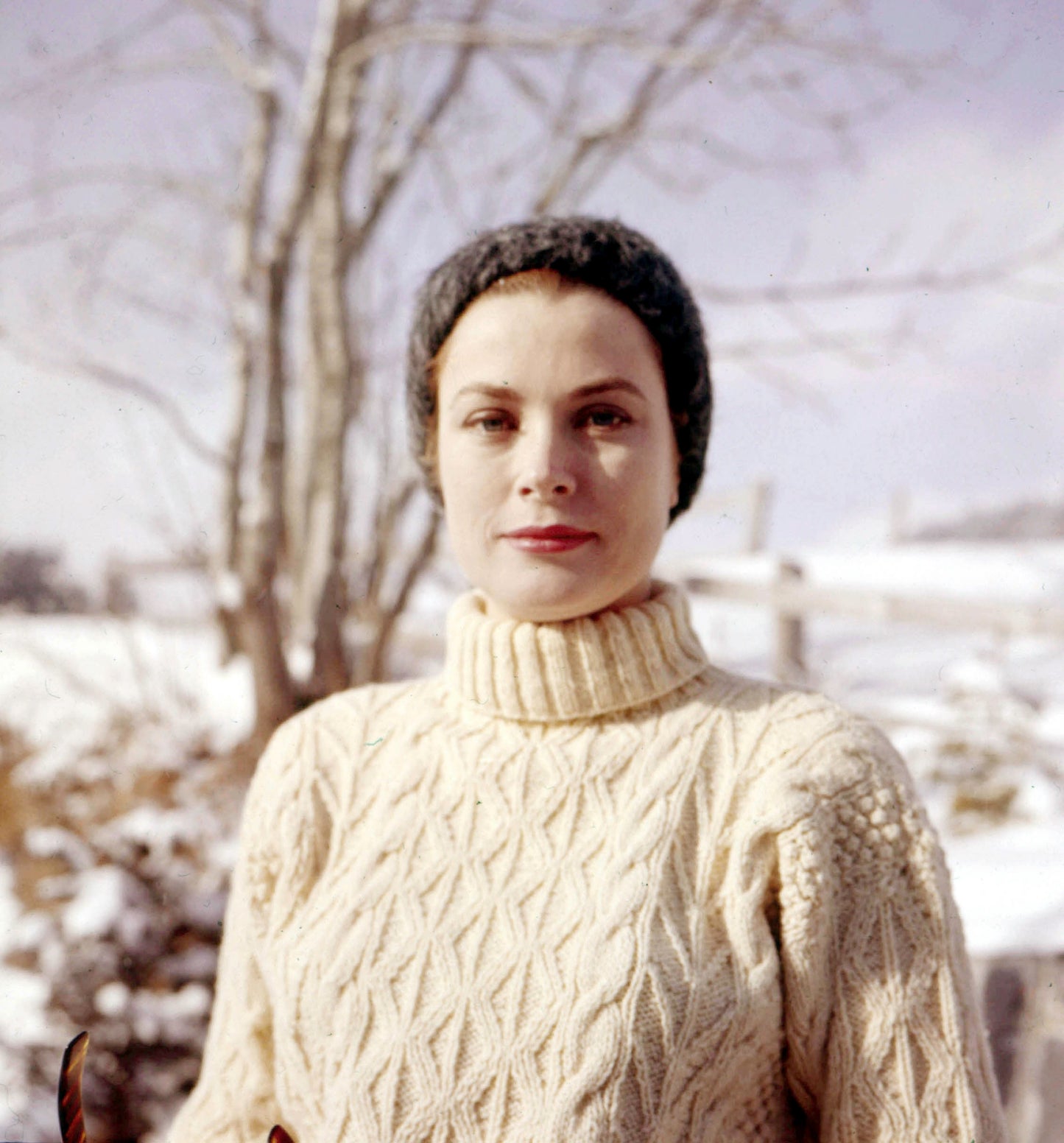 Grace Kelly in Knit Sweater