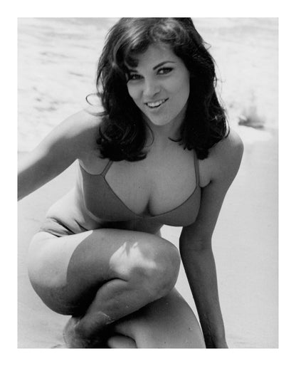 Raquel Welch Posed on Beach