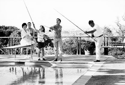 Shirley Temple Fishing with Family