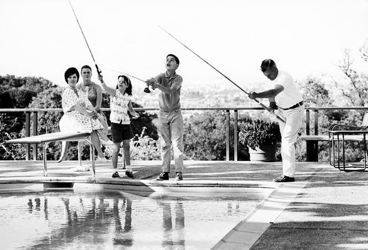 Shirley Temple Fishing with Family