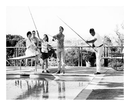 Shirley Temple Fishing with Family