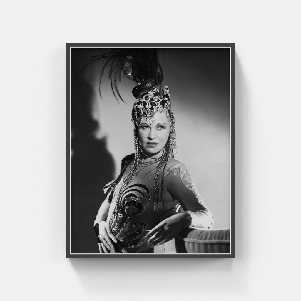 Mae West in Headdress