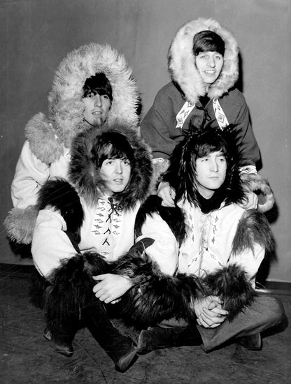 The Beatles in Heavy Coats