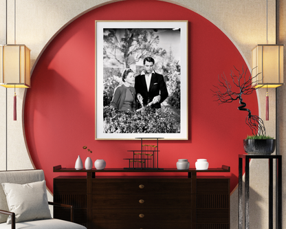 Cary Grant and Joan Fontaine in Hitchcock's Suspicion