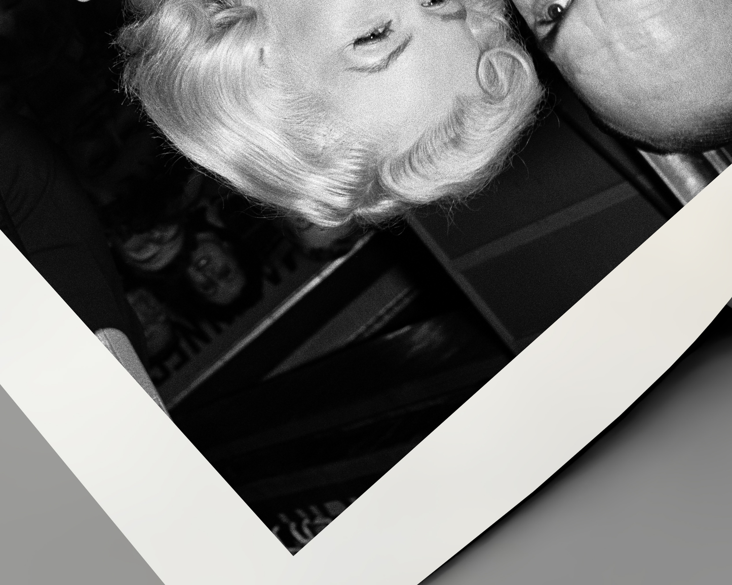 Marilyn Monroe Smiling with Microphone
