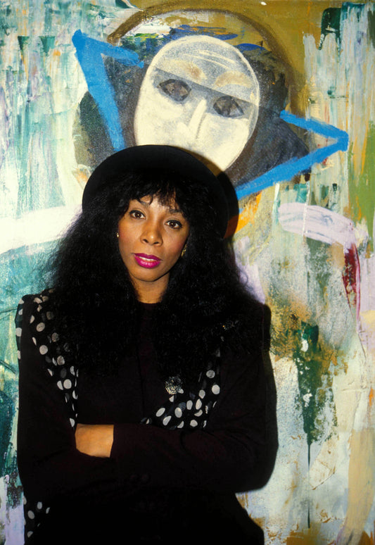Donna Summer Posed with Graffiti