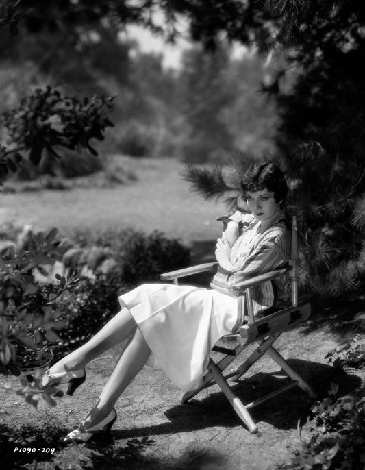 Claudette Colbert in Nature Scene