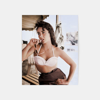 Elizabeth Taylor with Sunglasses for "Giant"