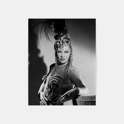 Mae West in Headdress