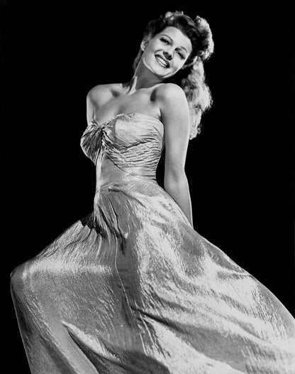 Rita Hayworth Smiling in Gown