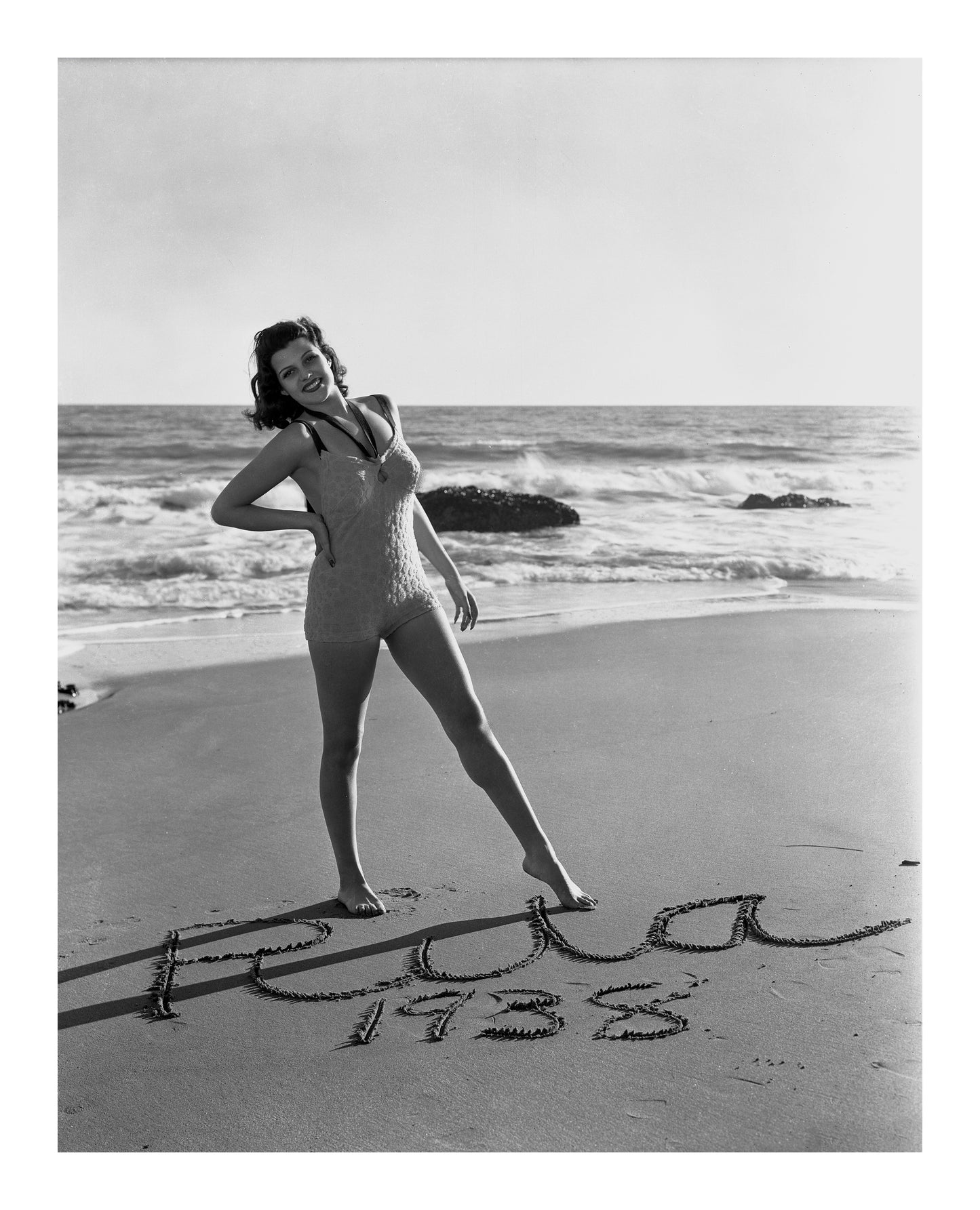 Rita Hayworth "Rita 1938" on the Beach