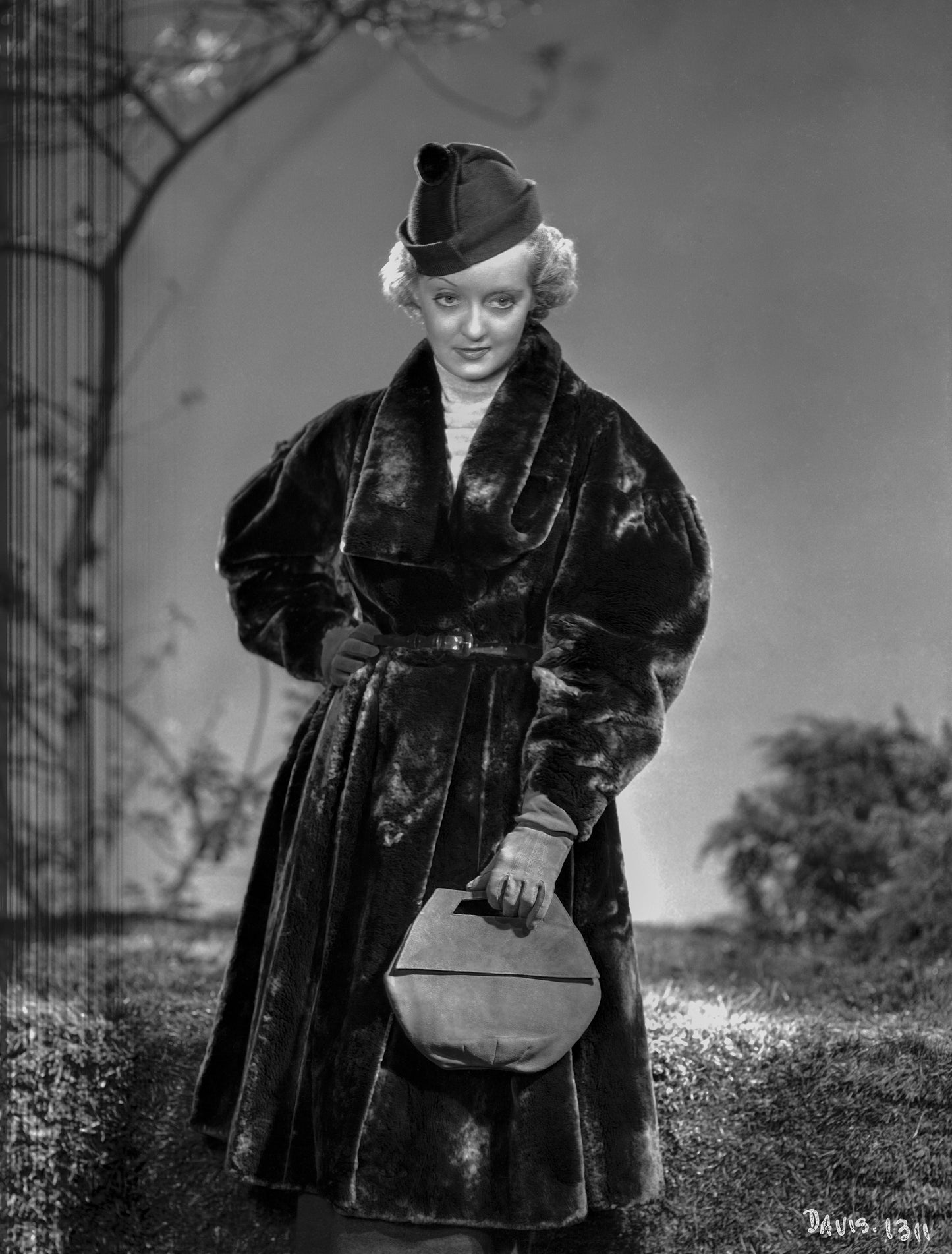 Bette Davis in Fur Coat