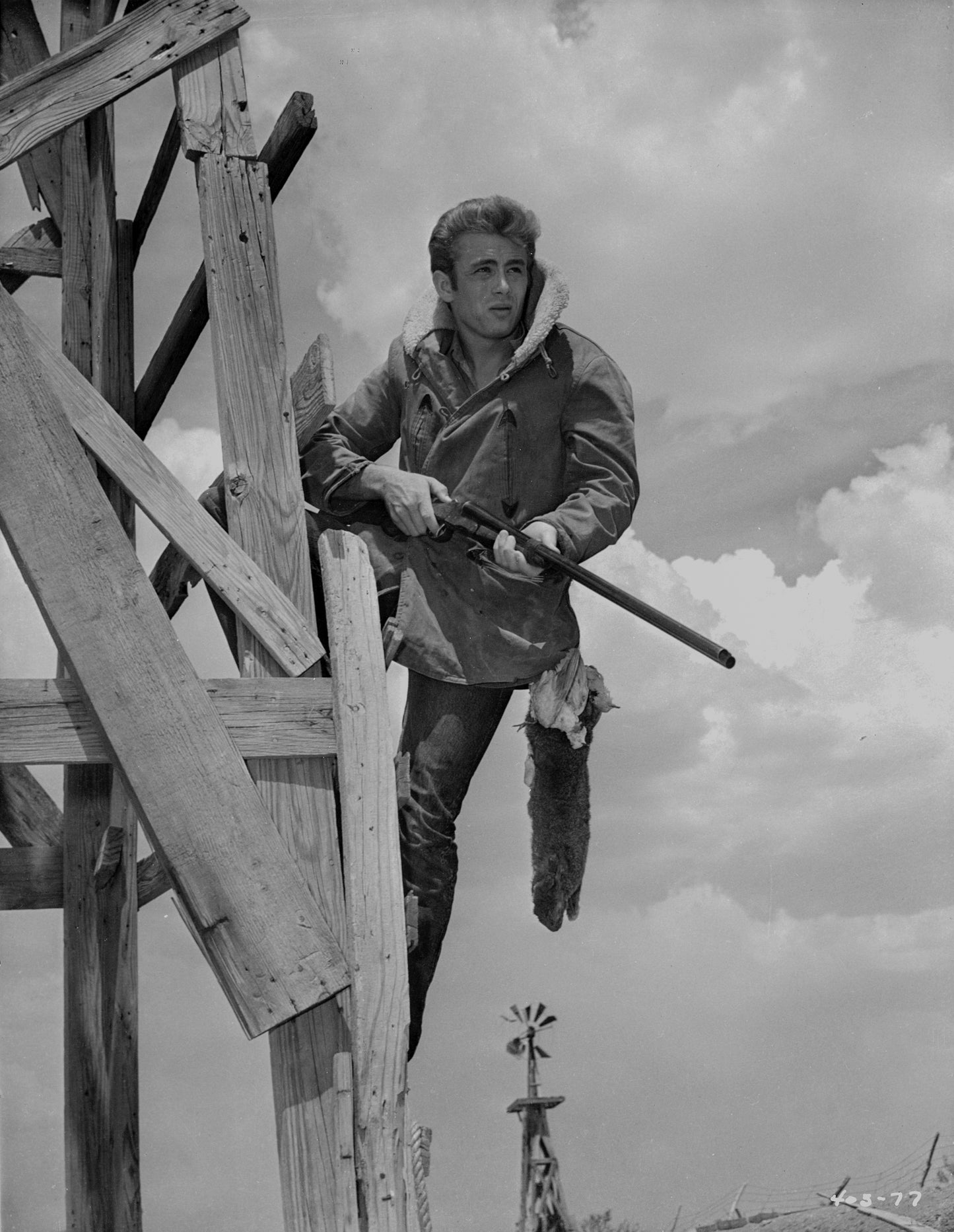 James Dean Hunting in "Giant"