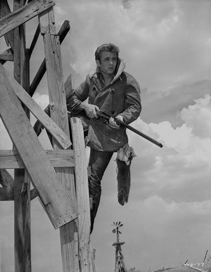 James Dean Hunting in "Giant"