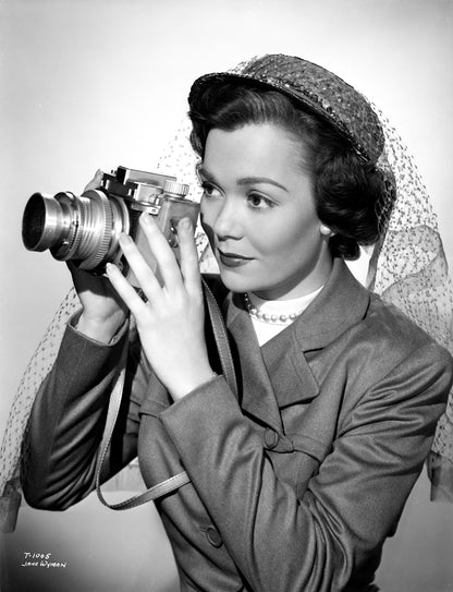 Jane Wyman avec caméra