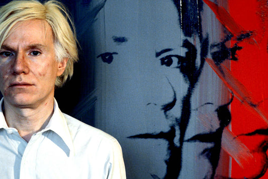 Andy Warhol with Colorful Art