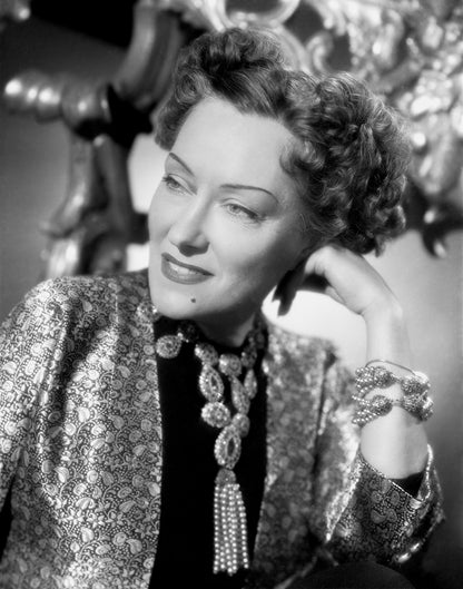 Gloria Swanson Smiling in the Studio