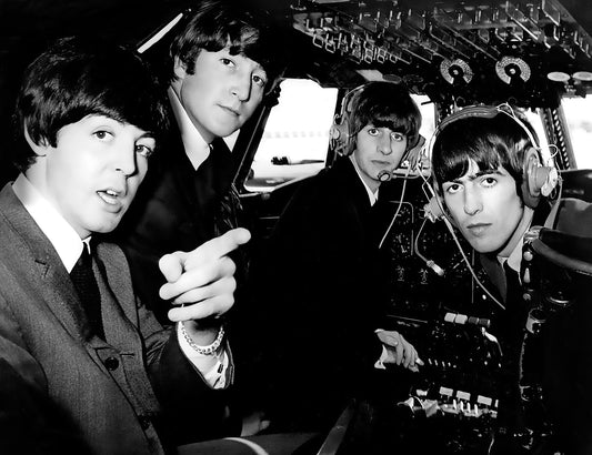 The Beatles in a Cockpit