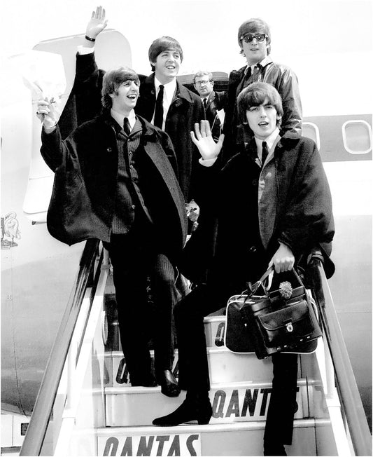 Die Beatles kommen in London an