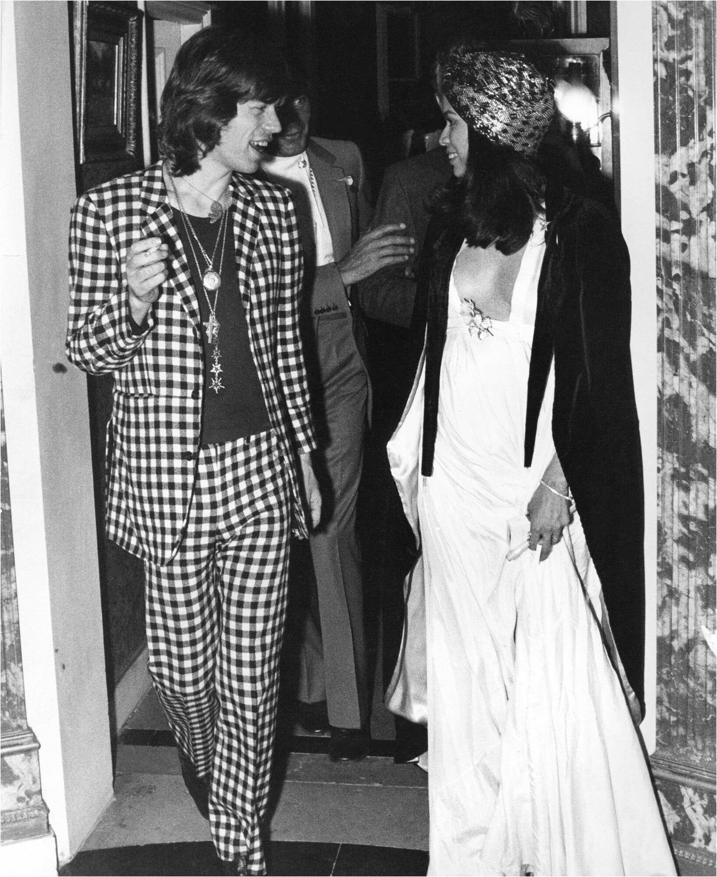 Mick und Bianca Jagger in Paris