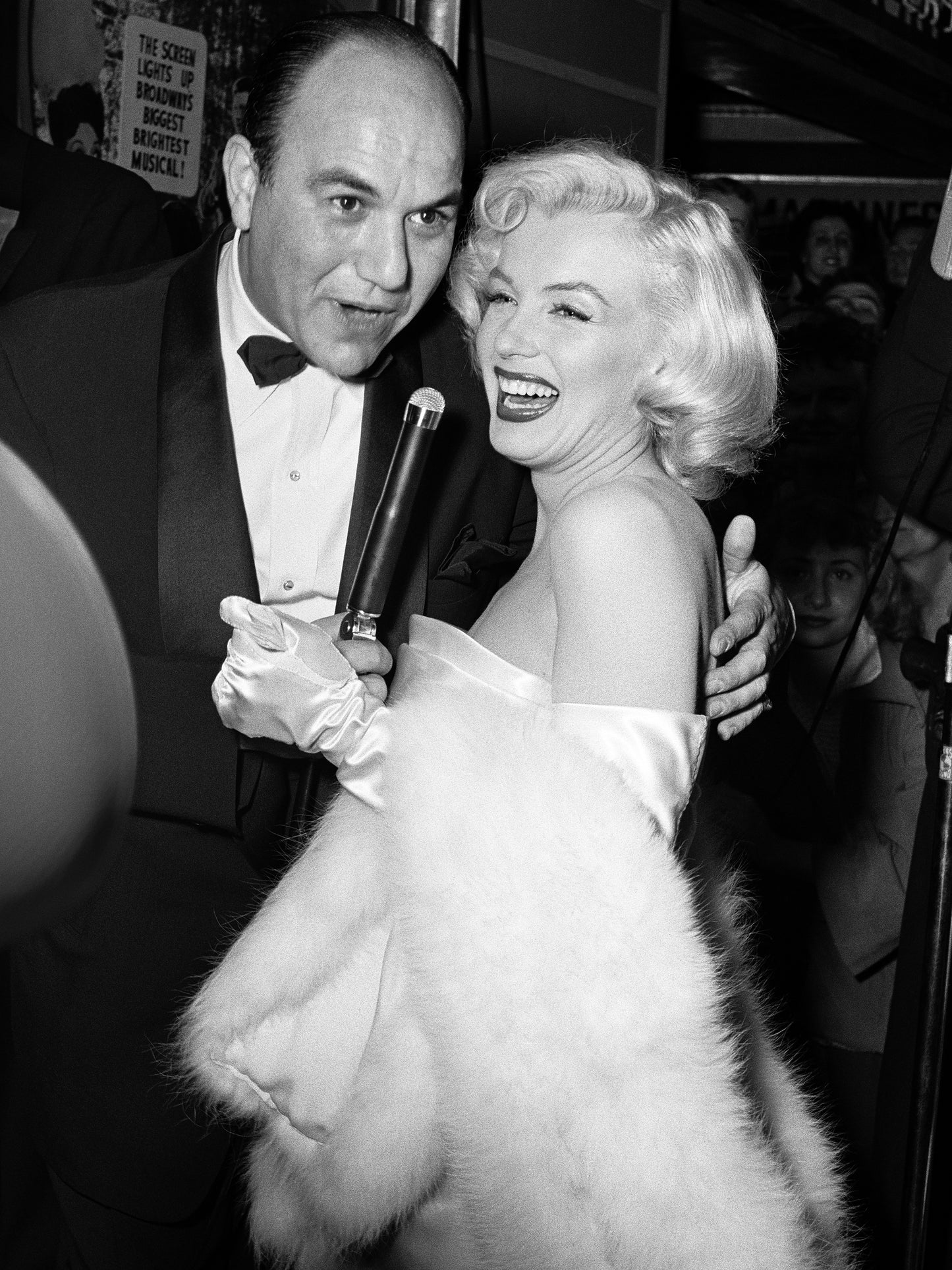 Marilyn Monroe Smiling with Microphone