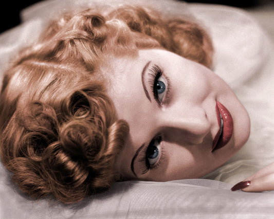 Lucille Ball sur soie