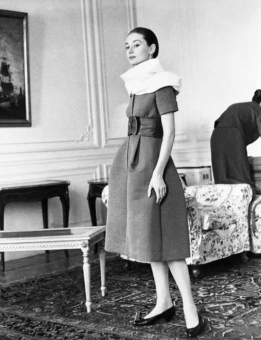 Audrey Hepburn on Set of "The Nun's Story"