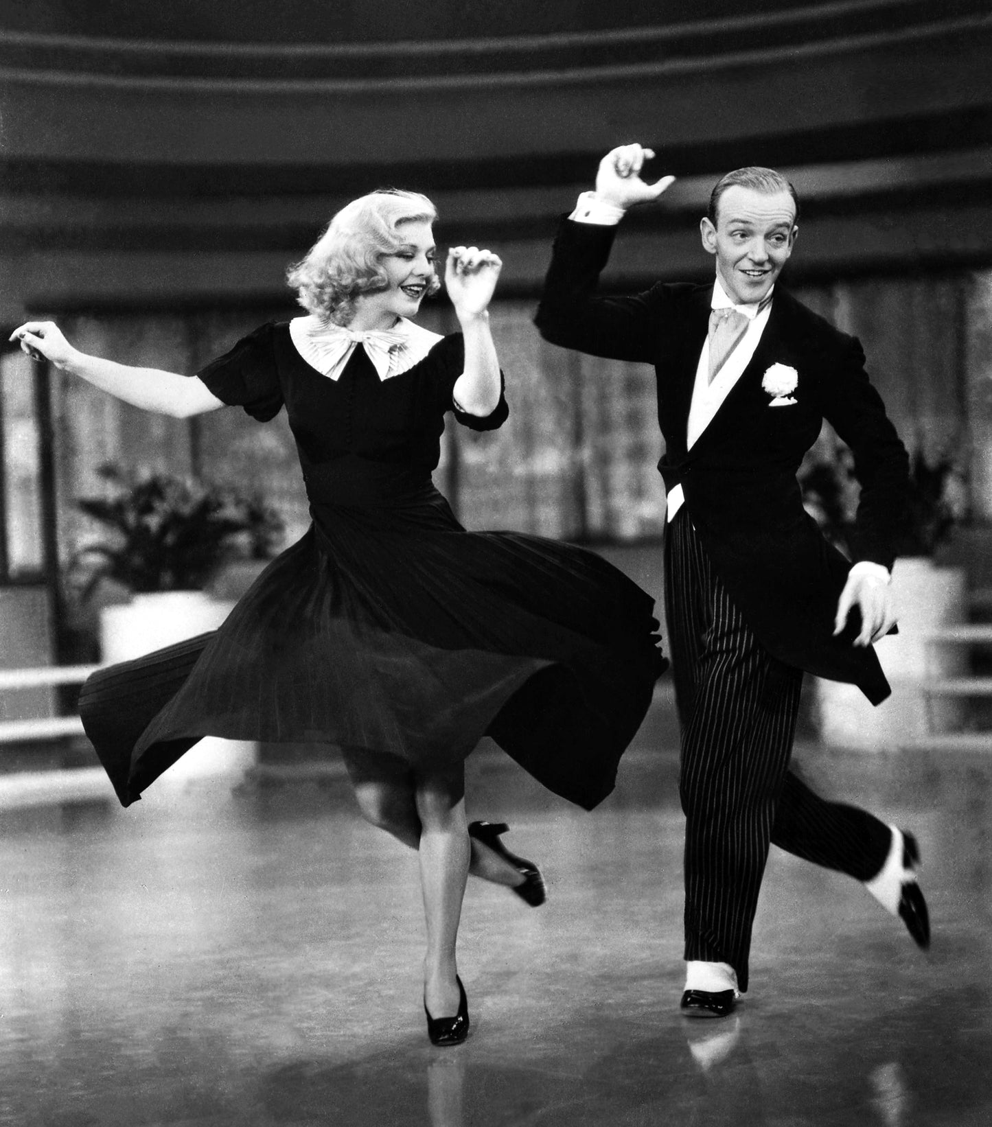 Fred Astaire and Ginger Rogers in "Swing Time"