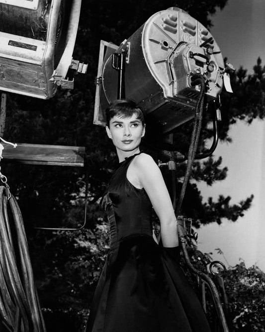 Audrey Hepburn on the Set of "Sabrina"