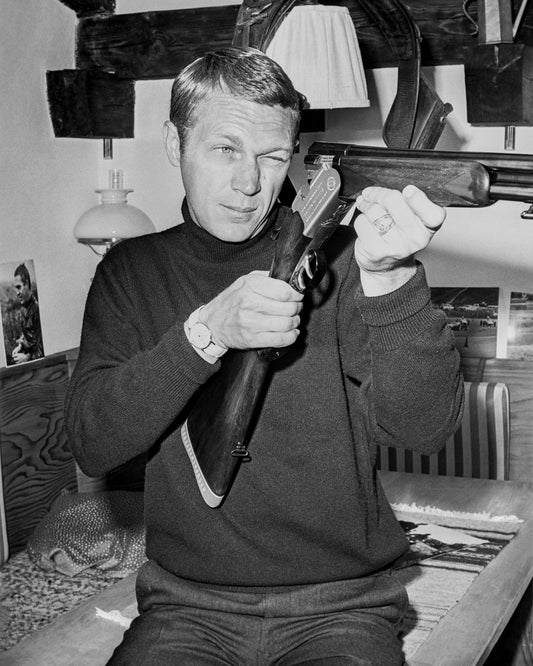 Steve McQueen Loading Rifle