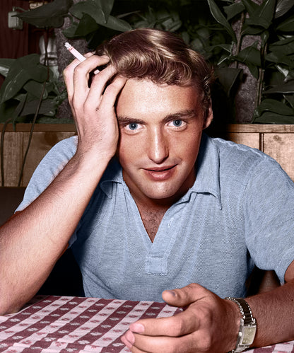 Dennis Hopper Smoking at Villa Capri
