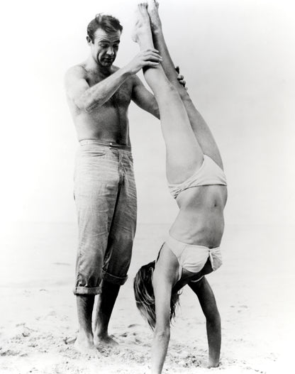 Sean Connery: Beach Handstand