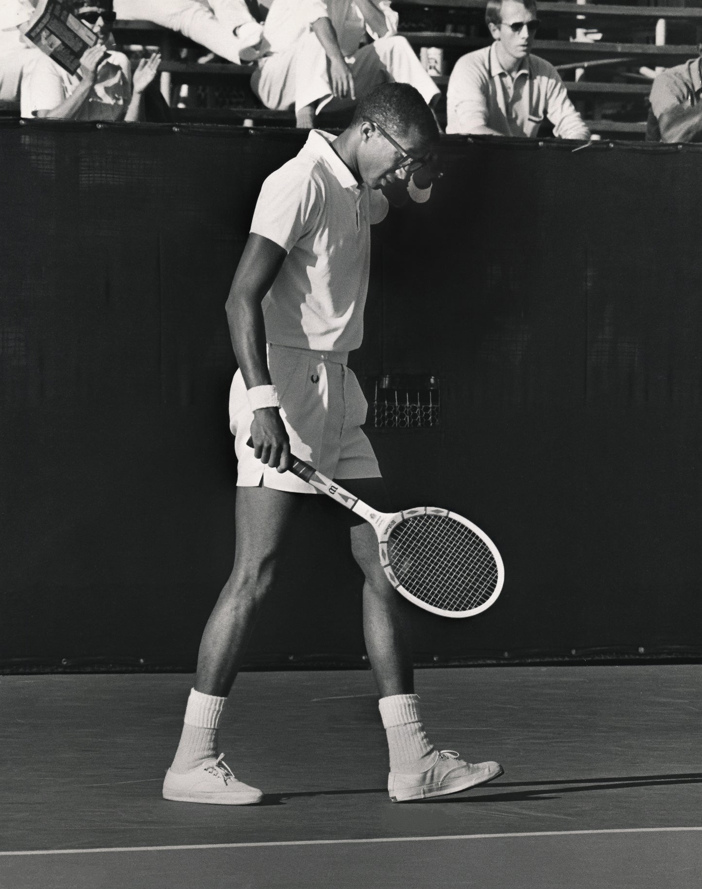 Arthur Ashe in Aktion