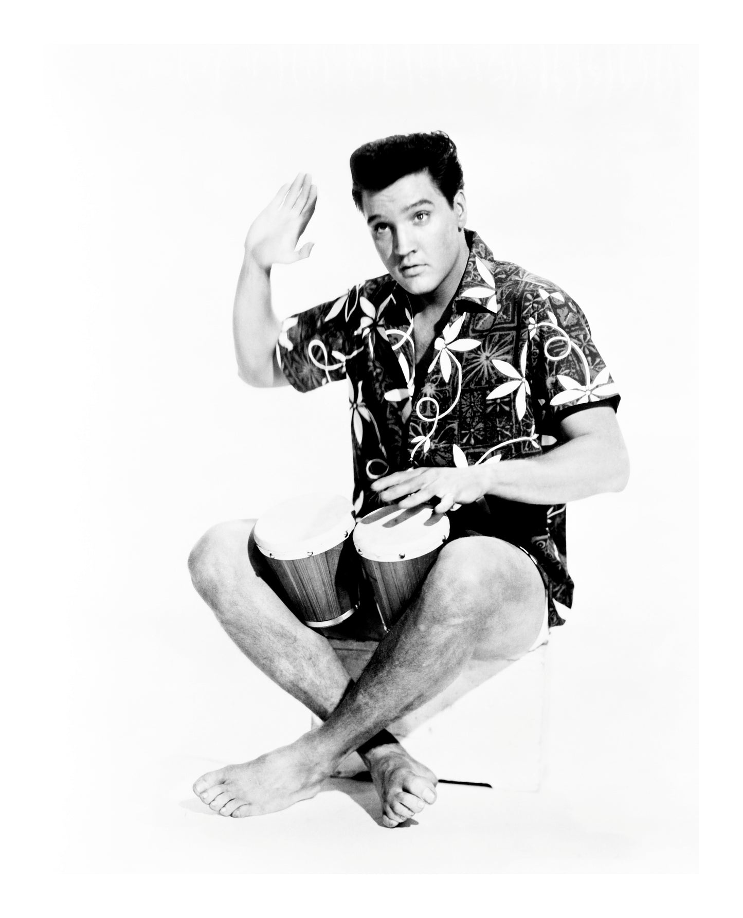 Elvis Presley Playing Drums