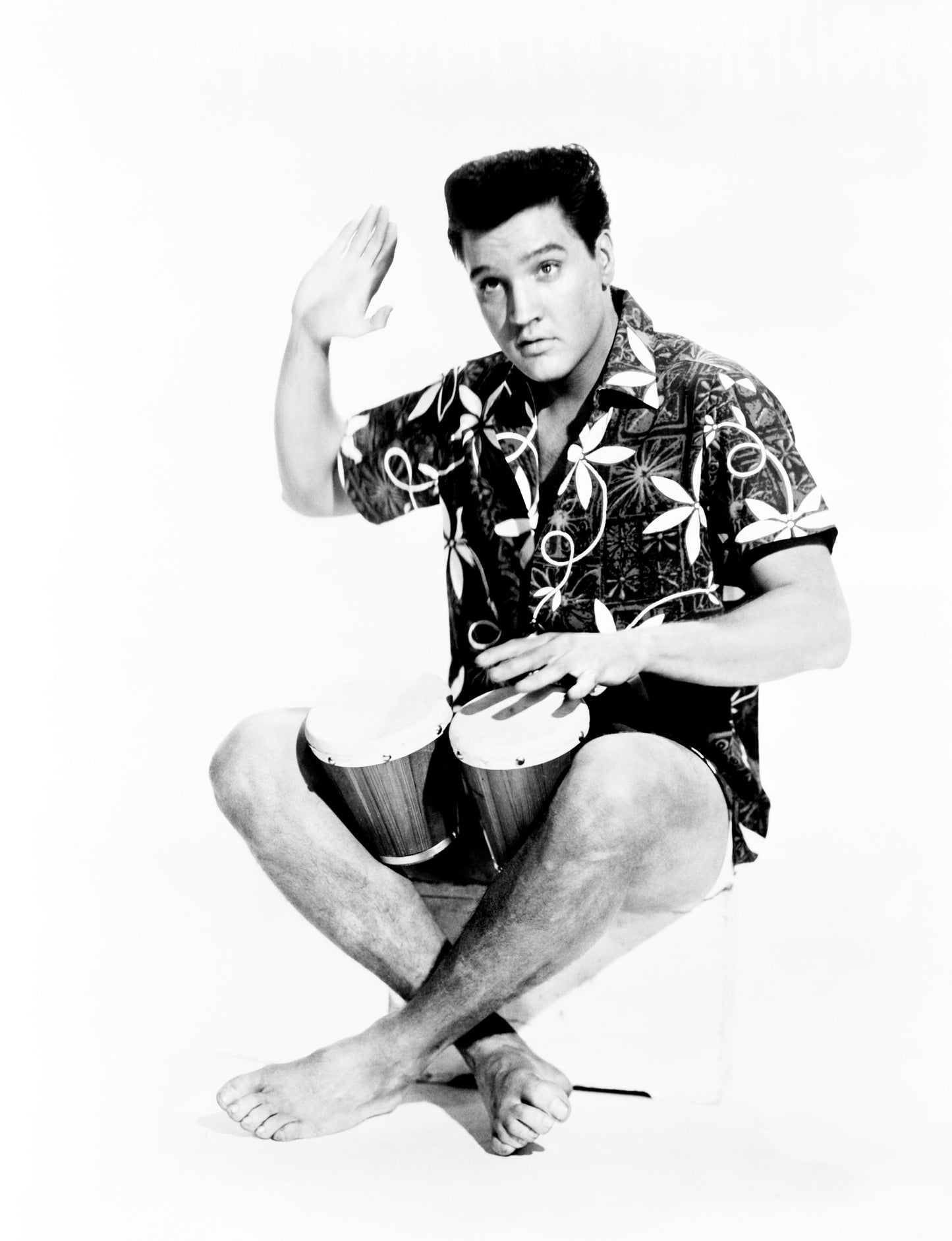 Elvis Presley Playing Drums