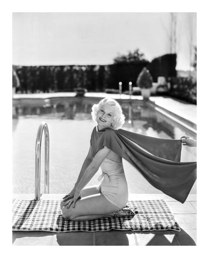 Jean Harlow at the Pool