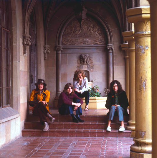 Atmospheric Portrait of Led Zeppelin at Chateau Marmont