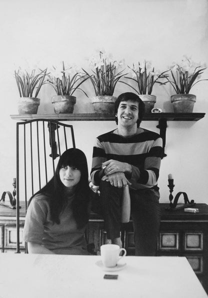 Sonny and Cher Smiling in Kitchen