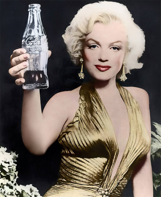 Marilyn Monroe mit Coca Cola