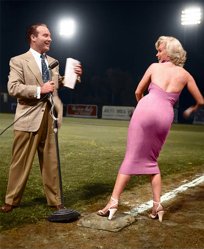 Marilyn Monroe at Dodger Stadium