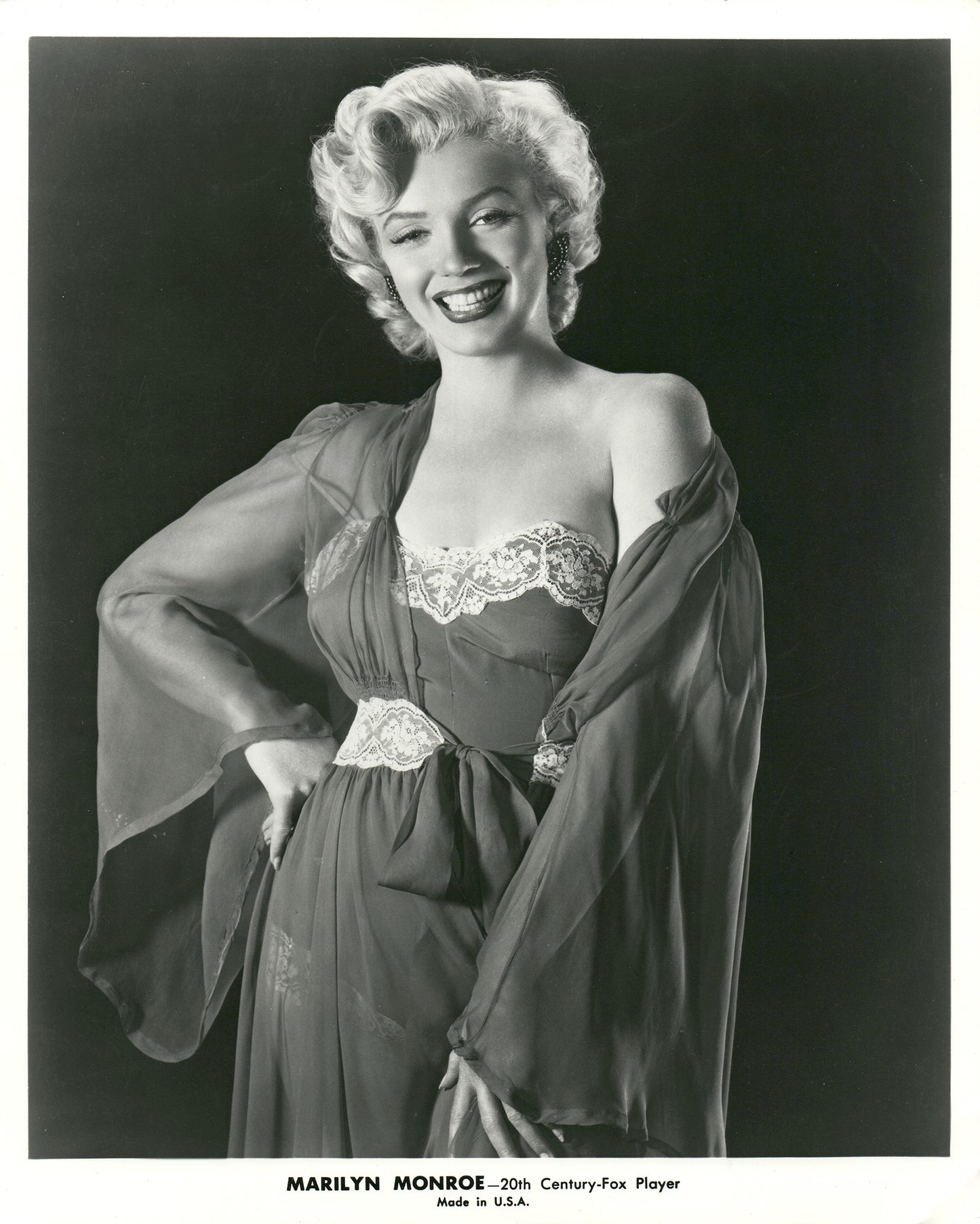 Marilyn Monroe in Satin Chemise Vintage Press Print