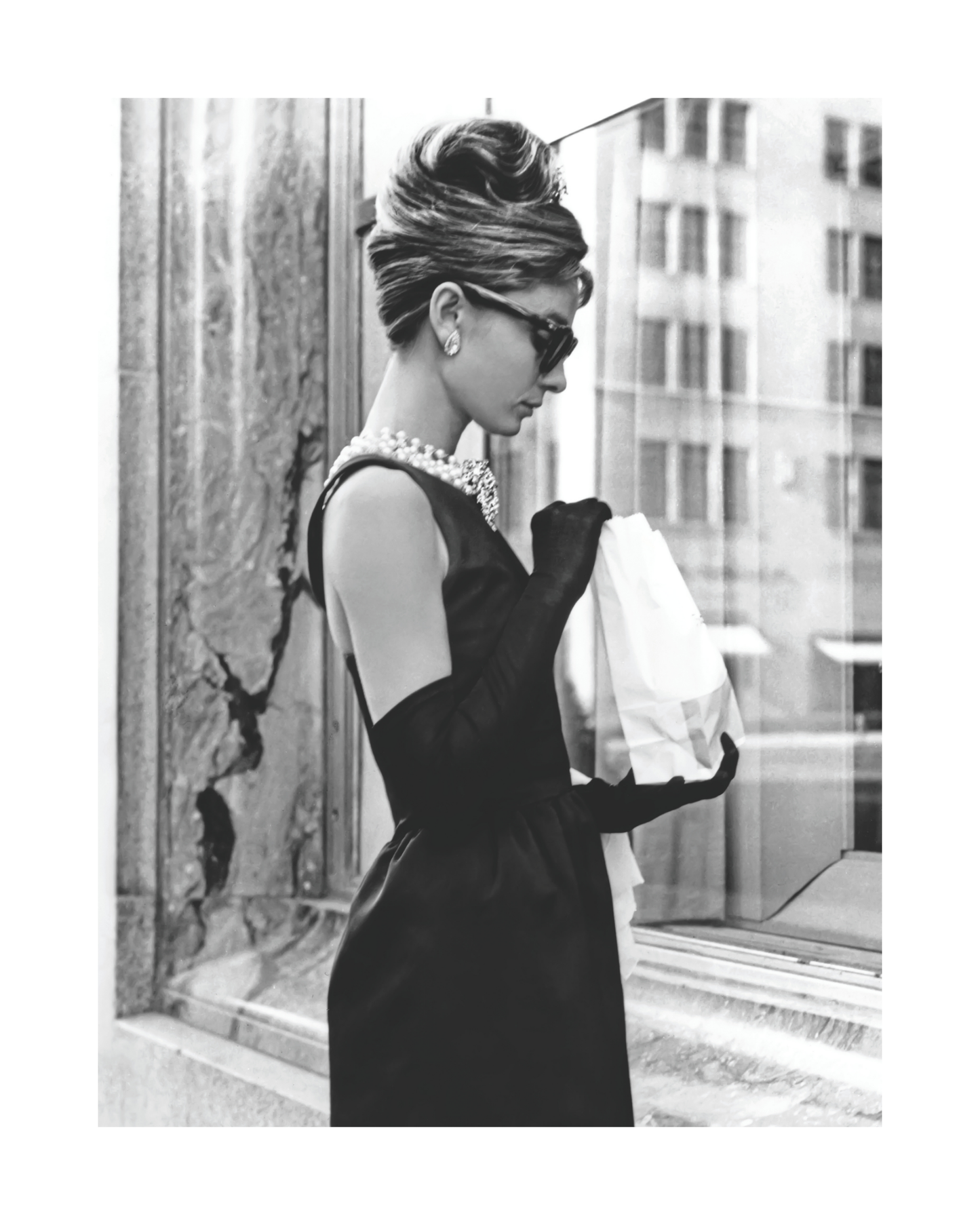 Audrey Hepburn Breakfast at Tiffany's Iconic Shot